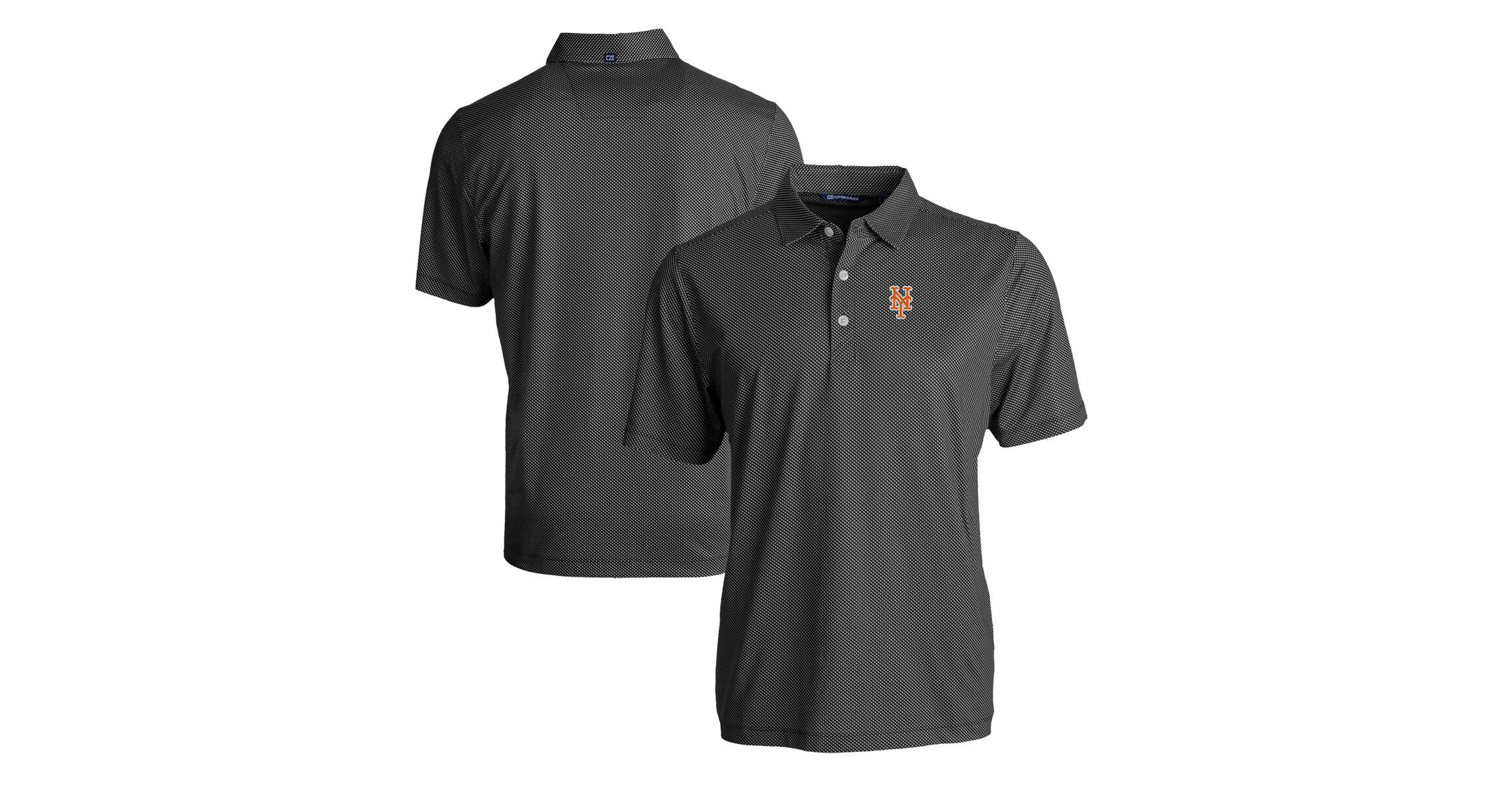 MLB New York Mets Pike Eco Symmetry Print Stretch Recycled Polo