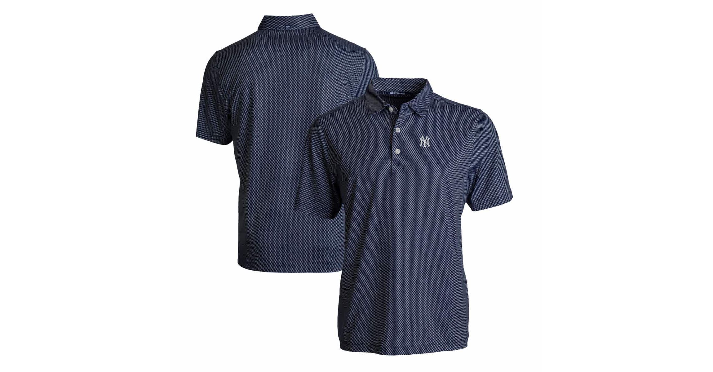 MLB New York Yankees Pike Eco Symmetry Print Stretch Recycled Polo