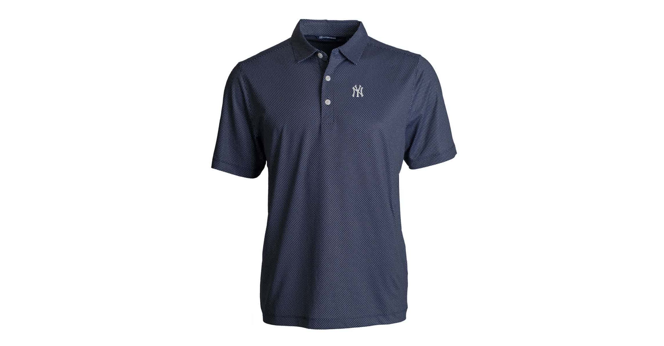 MLB New York Yankees Pike Eco Symmetry Print Stretch Recycled Polo