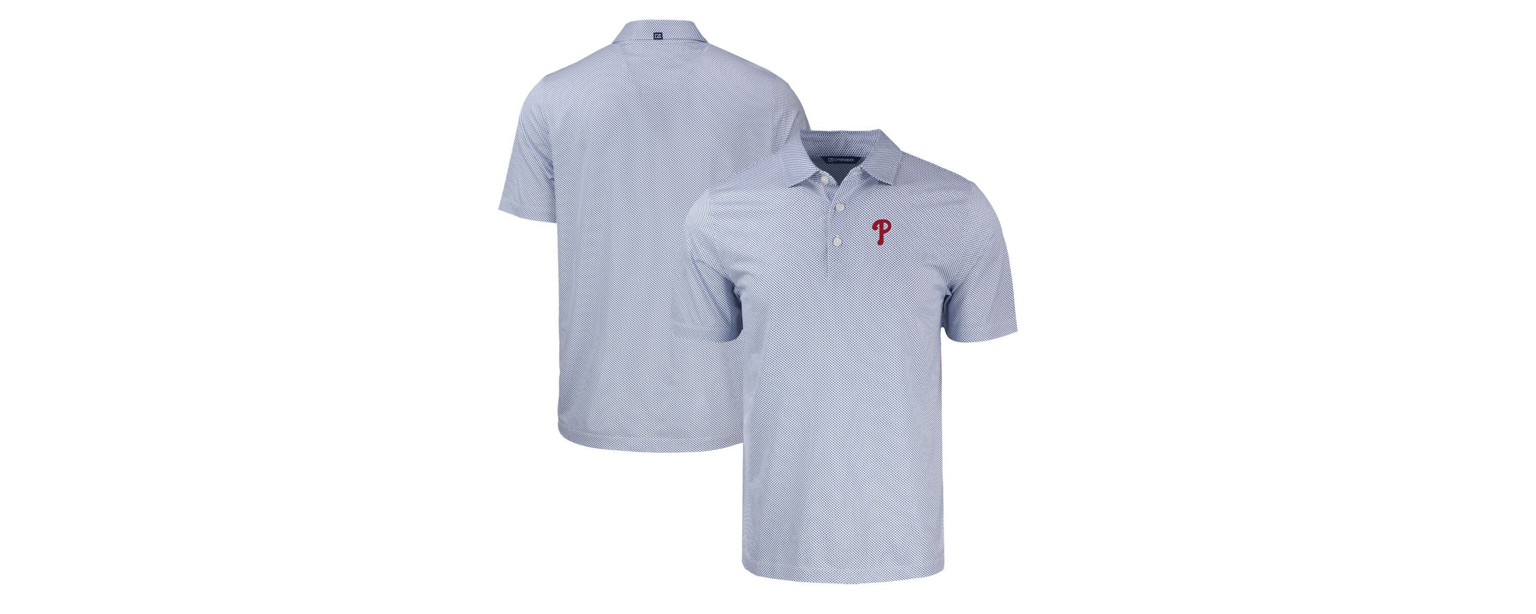 MLB Philadelphia Phillies Pike Eco Symmetry Print Stretch Recycled Polo