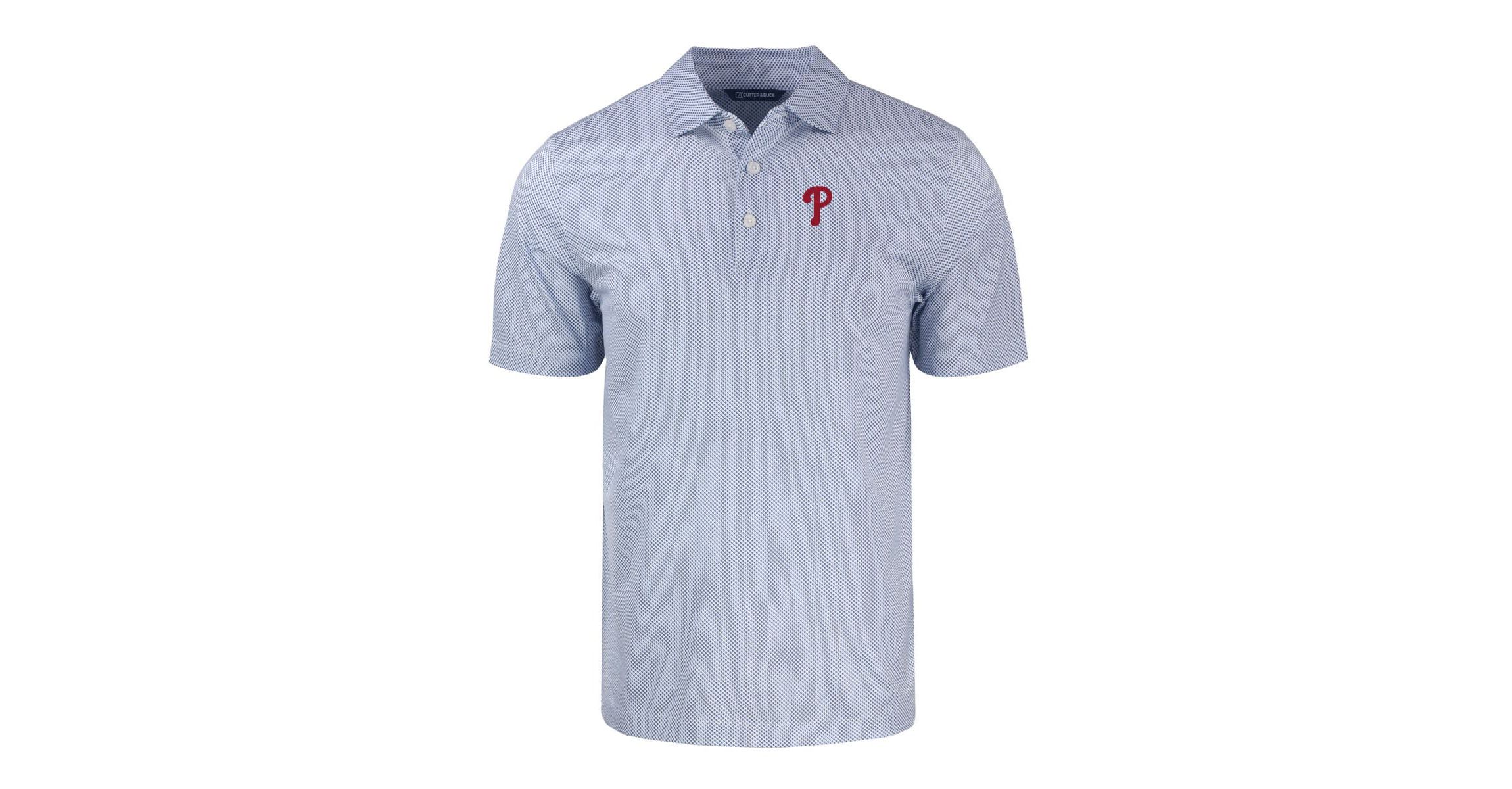 MLB Philadelphia Phillies Pike Eco Symmetry Print Stretch Recycled Polo