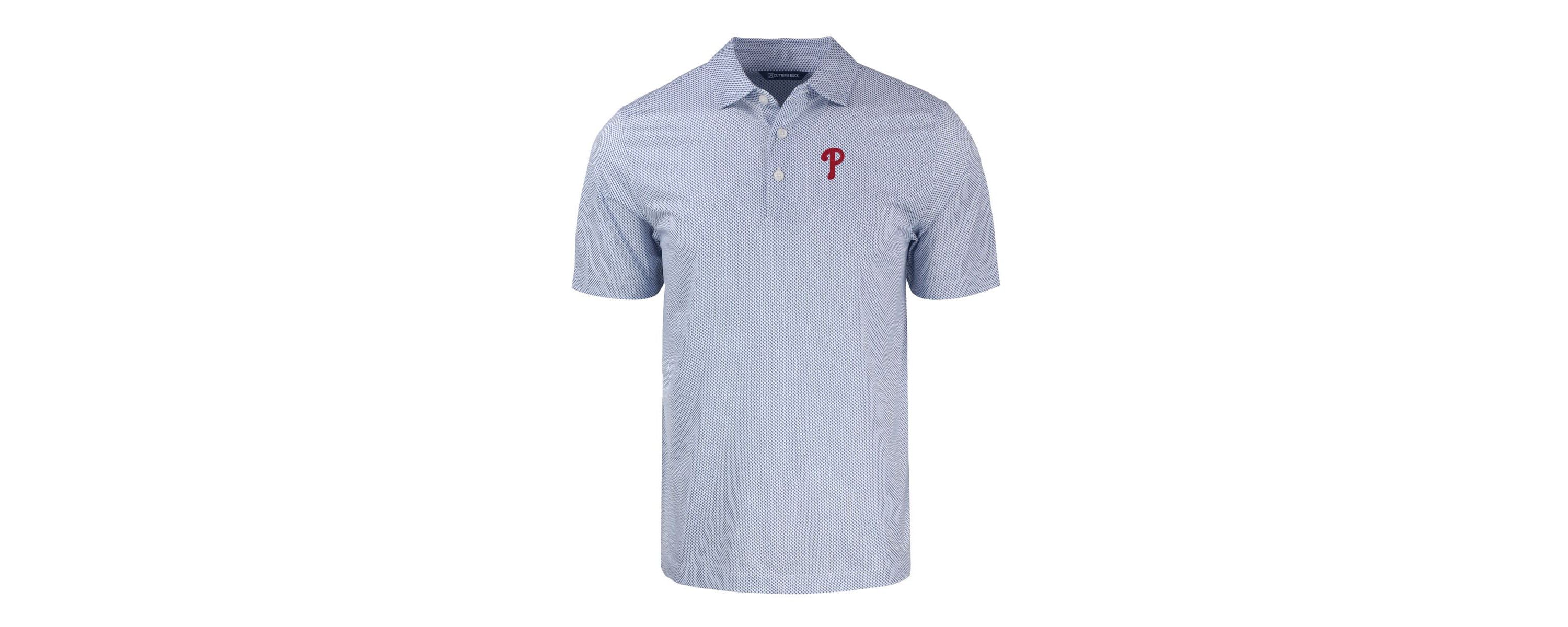 MLB Philadelphia Phillies Pike Eco Symmetry Print Stretch Recycled Polo