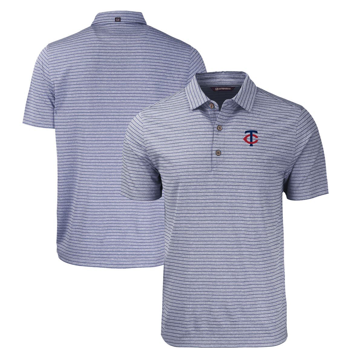 MLB Minnesota Twins Forge Eco ed Stripe Stretch Recycled Polo