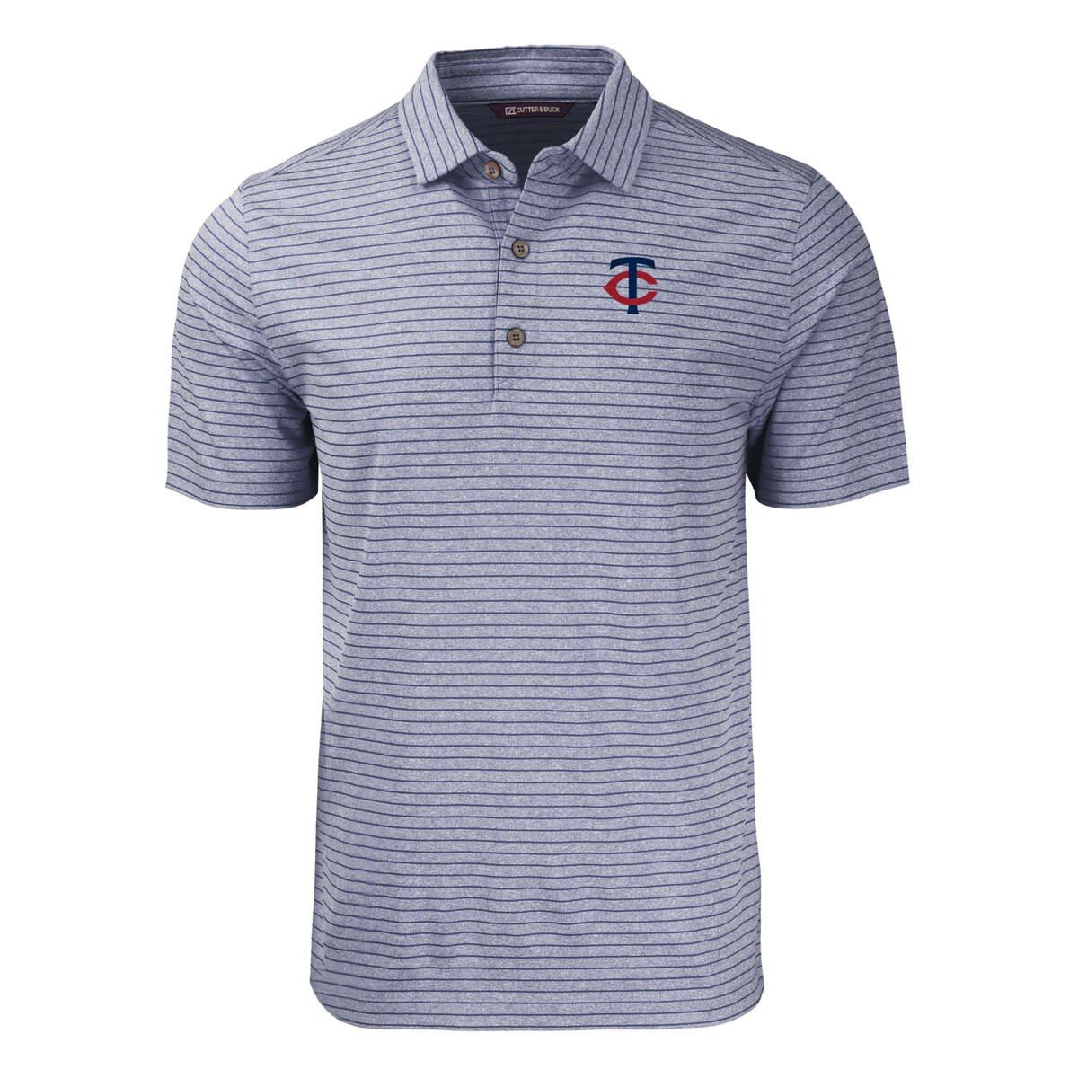 MLB Minnesota Twins Forge Eco ed Stripe Stretch Recycled Polo