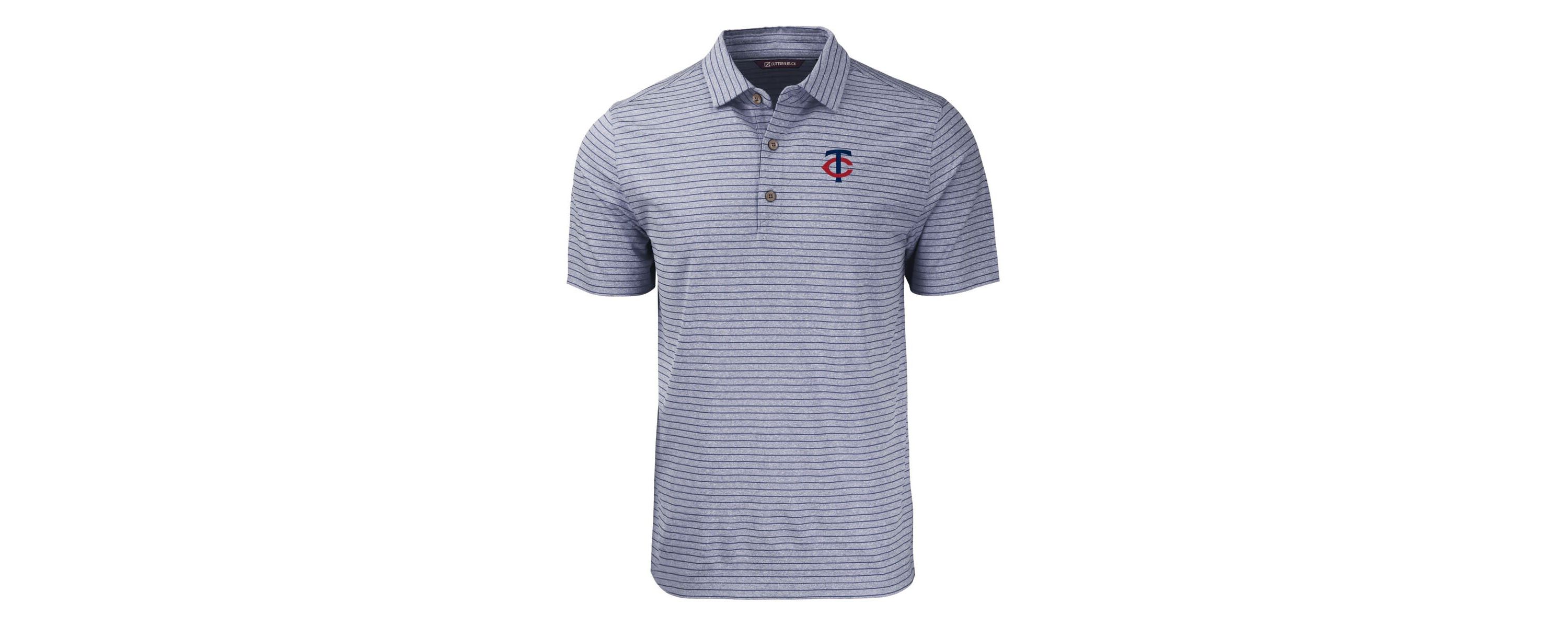 MLB Minnesota Twins Forge Eco ed Stripe Stretch Recycled Polo