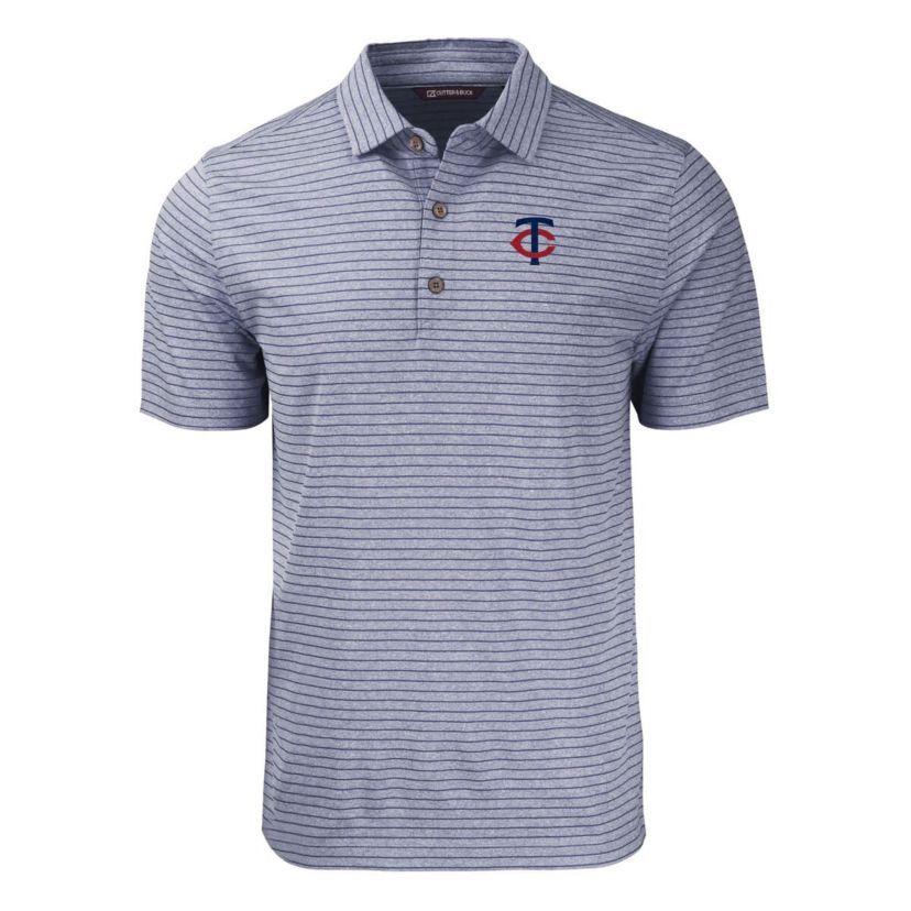 MLB Minnesota Twins Forge Eco ed Stripe Stretch Recycled Polo