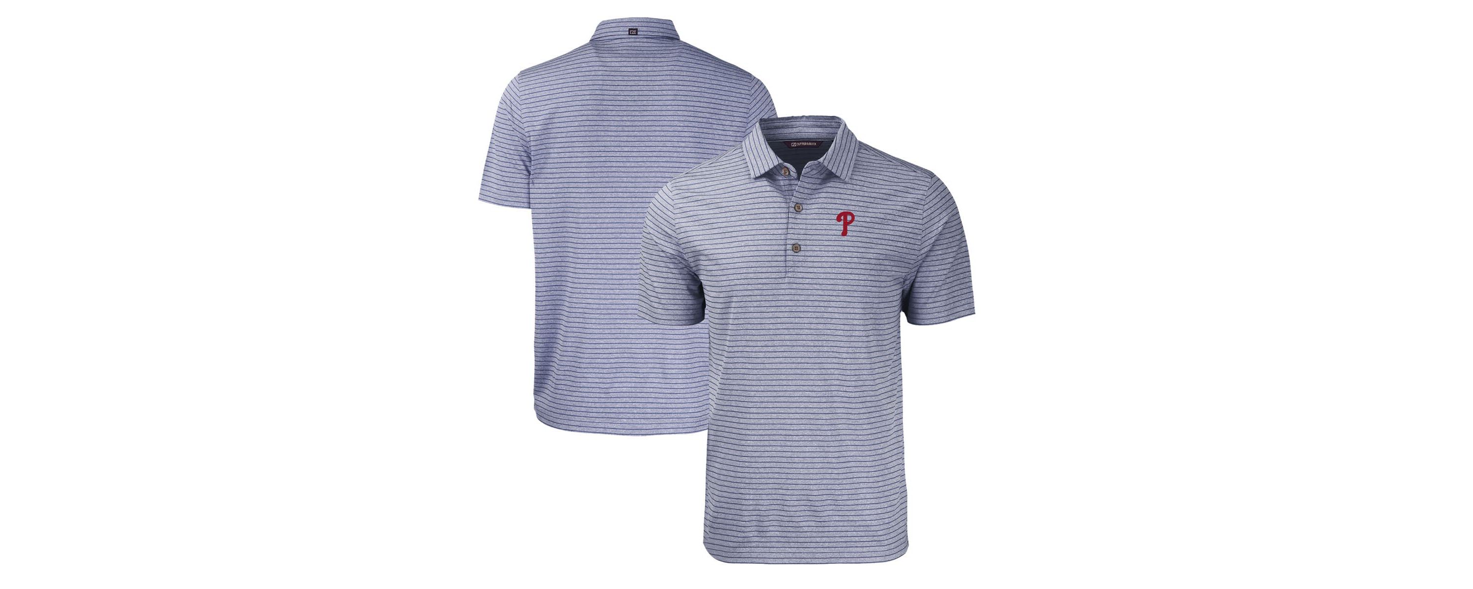 MLB Philadelphia Phillies Forge Eco ed Stripe Stretch Recycled Polo