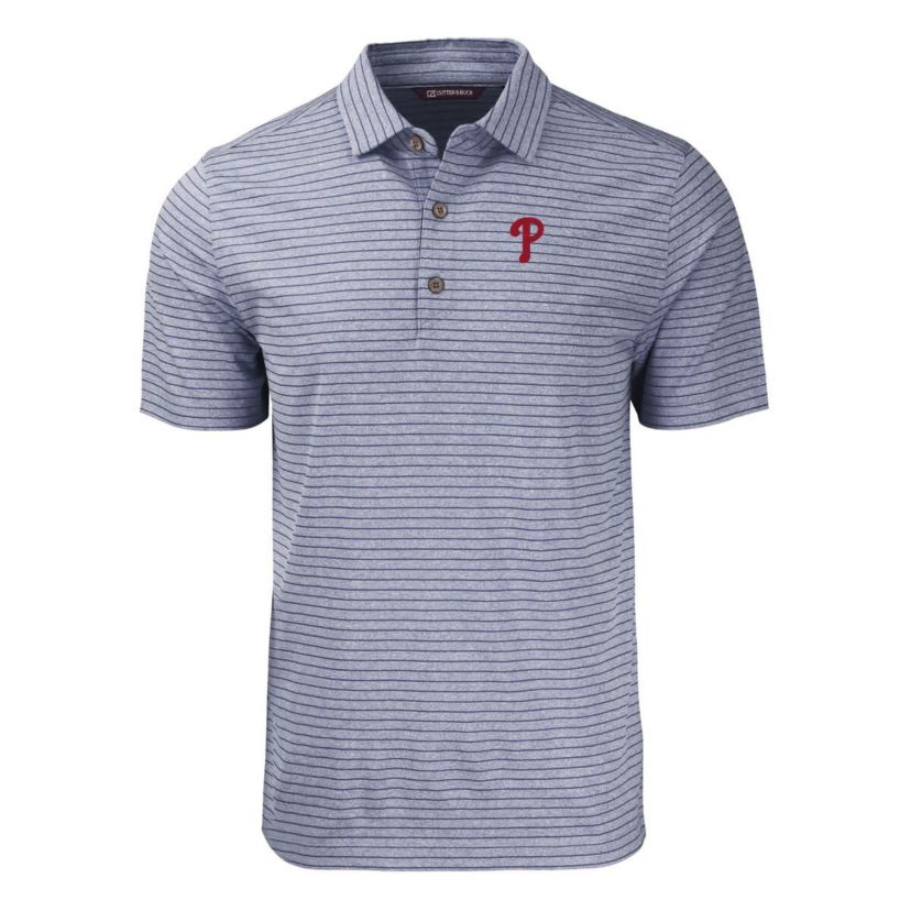 MLB Philadelphia Phillies Forge Eco ed Stripe Stretch Recycled Polo