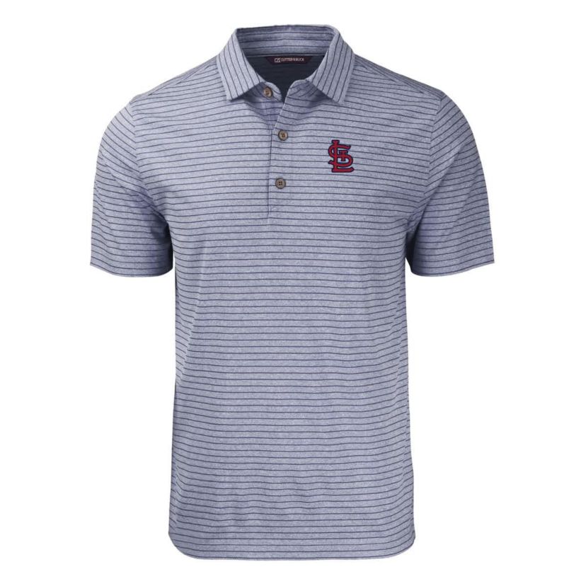 MLB St. Louis Cardinals Forge Eco ed Stripe Stretch Recycled Polo