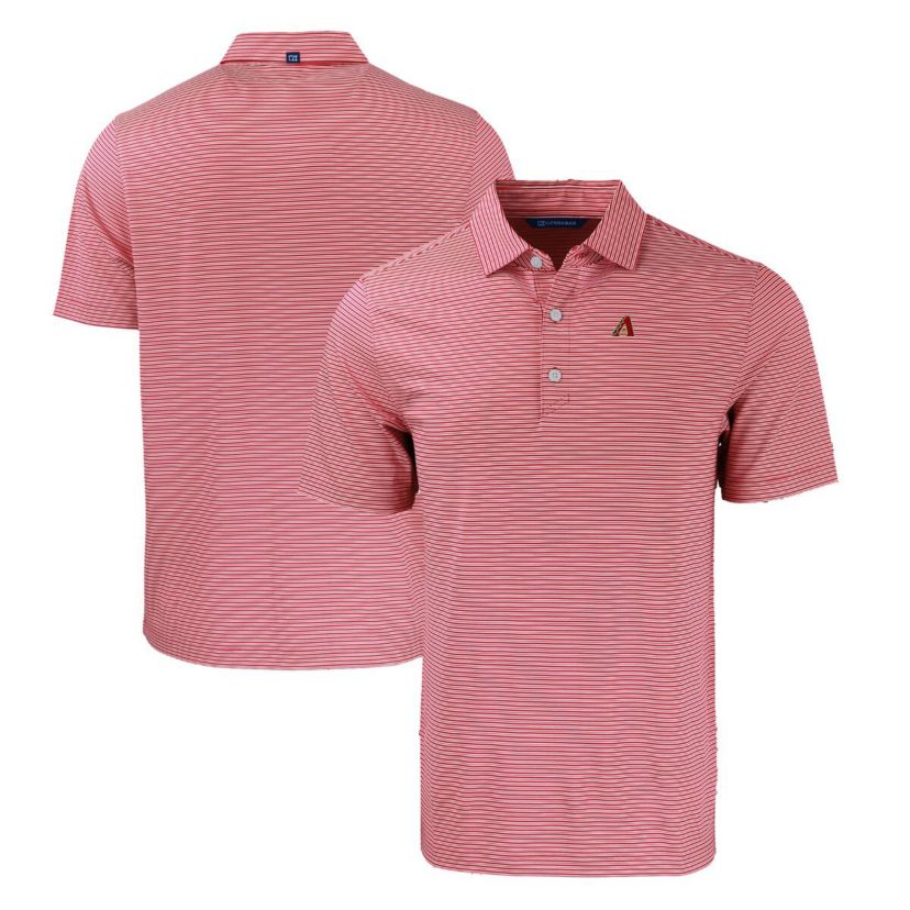 MLB Arizona Diamondbacks Forge Eco Double Stripe Stretch Recycled Polo