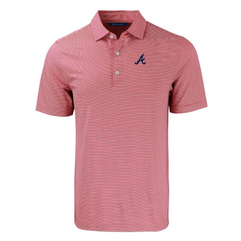 MLB Atlanta Braves Forge Eco Double Stripe Stretch Recycled Polo