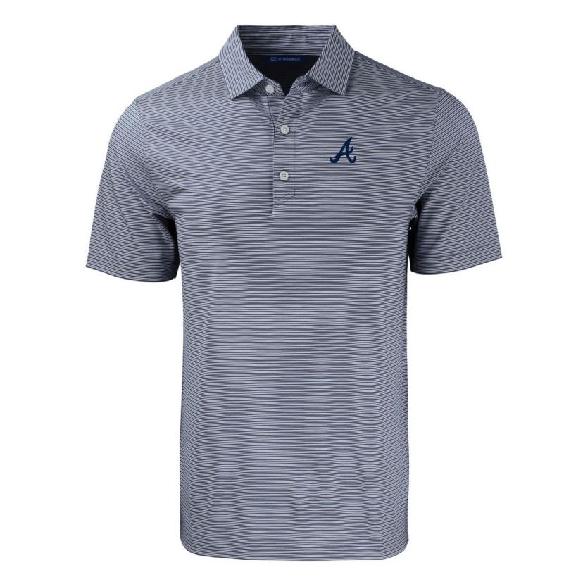 MLB Atlanta Braves Forge Eco Double Stripe Stretch Recycled Polo