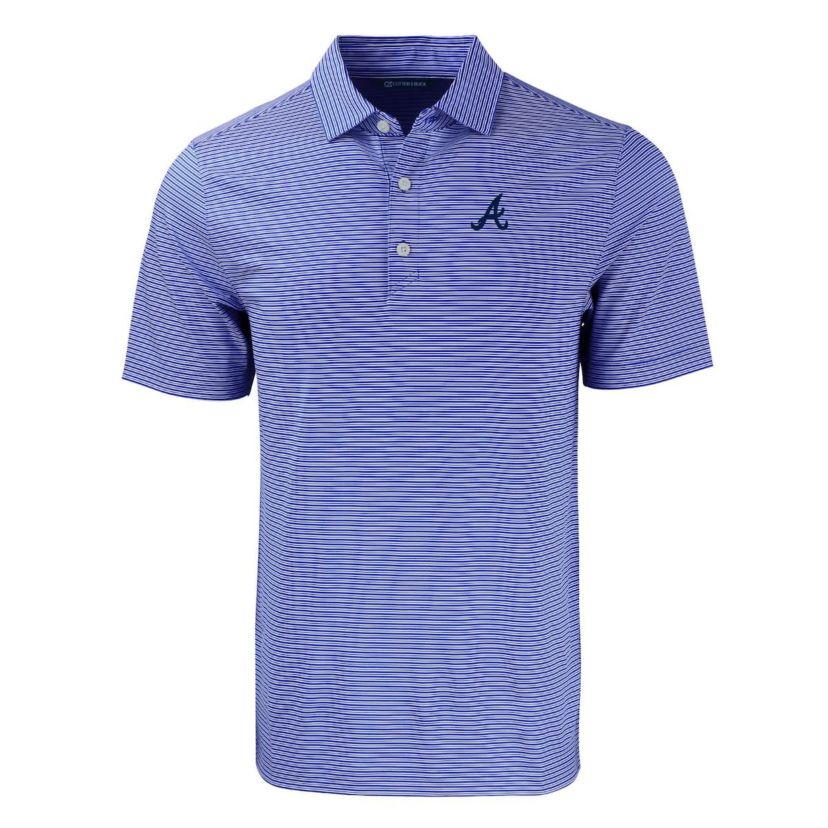 MLB Atlanta Braves Forge Eco Double Stripe Stretch Recycled Polo