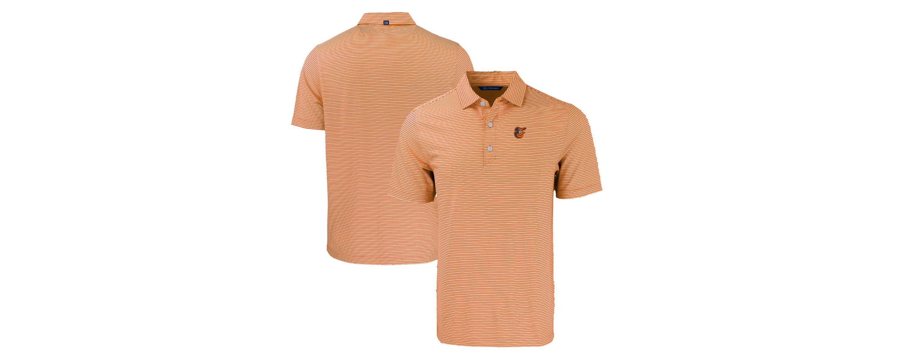 MLB Baltimore Orioles Forge Eco Double Stripe Stretch Recycled Polo