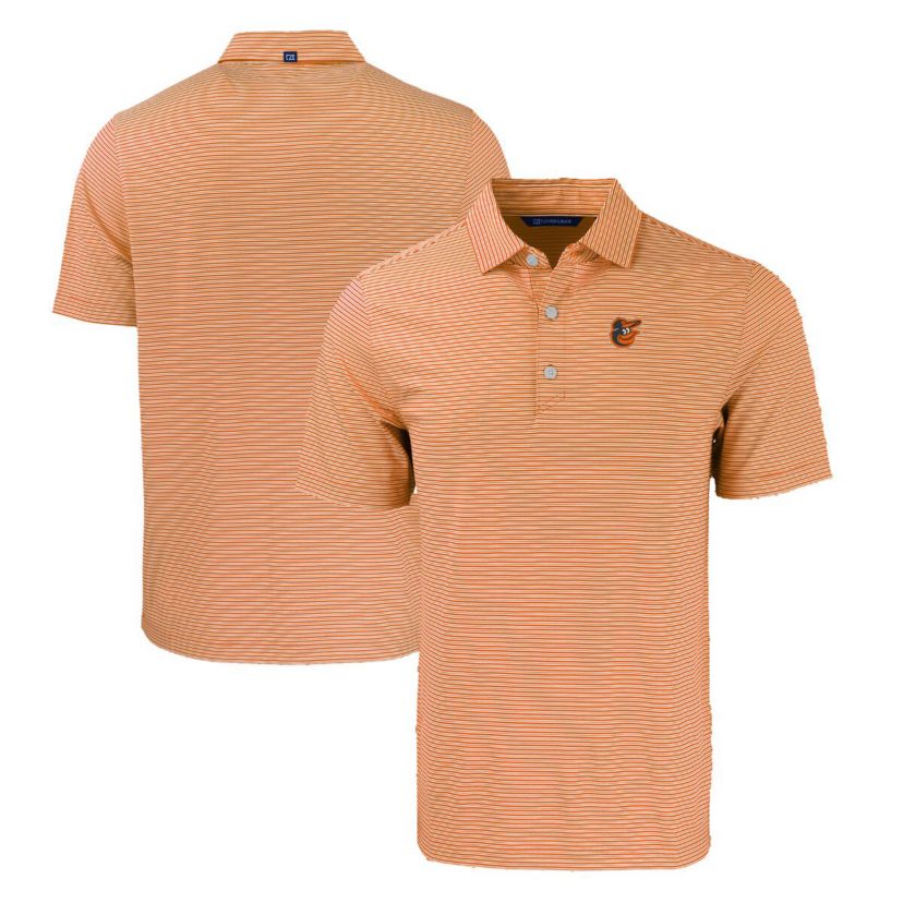 MLB Baltimore Orioles Forge Eco Double Stripe Stretch Recycled Polo