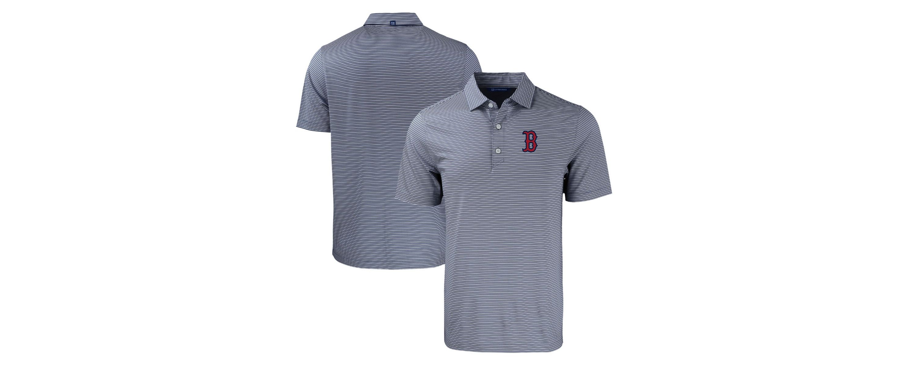 Boston Red Sox MLB Boston Sox Forge Eco Double Stripe Stretch Recycled Polo