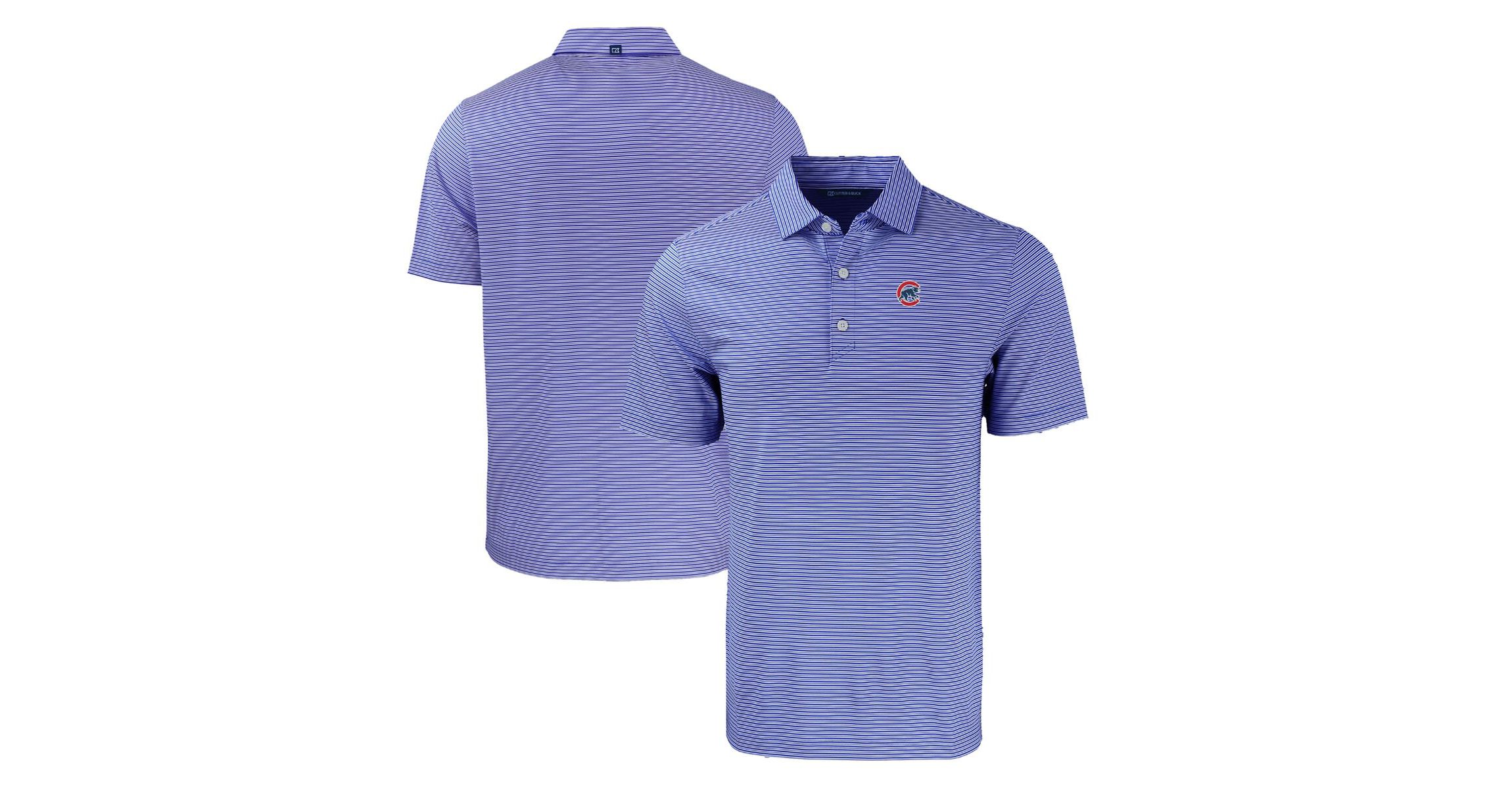 MLB Chicago Cubs Forge Eco Double Stripe Stretch Recycled Polo