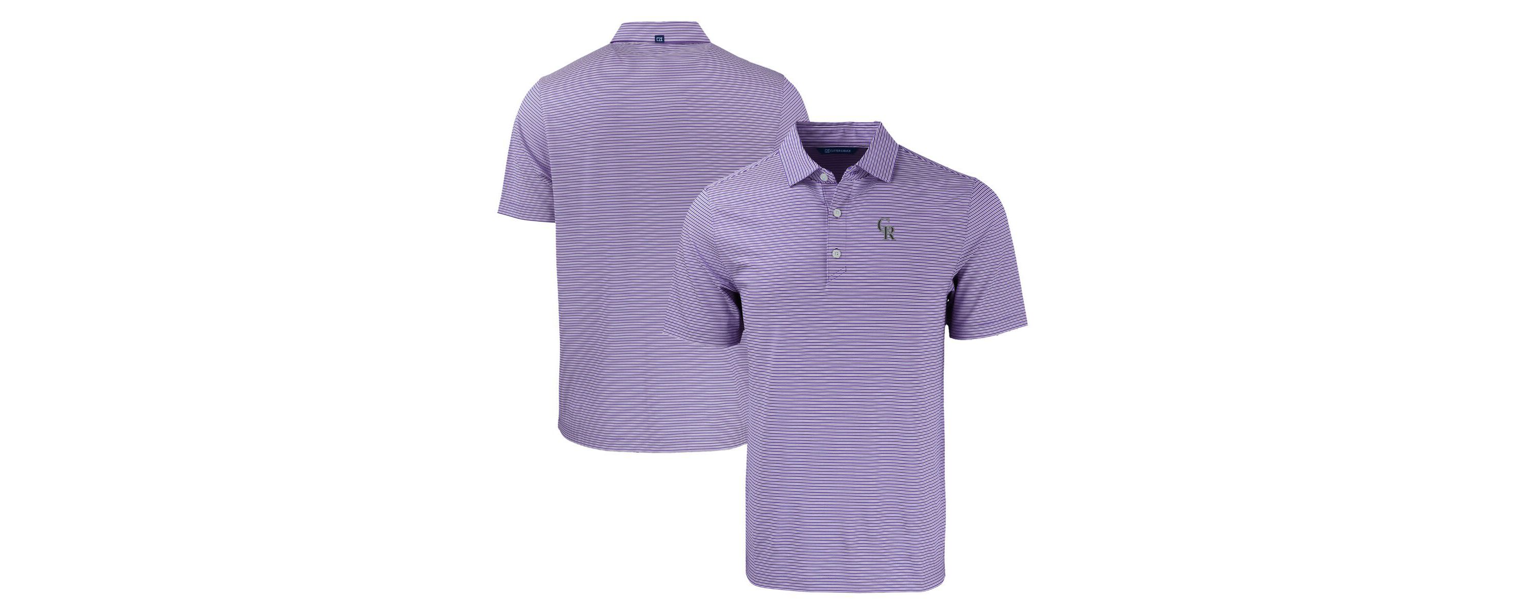 MLB Colorado Rockies Forge Eco Double Stripe Stretch Recycled Polo