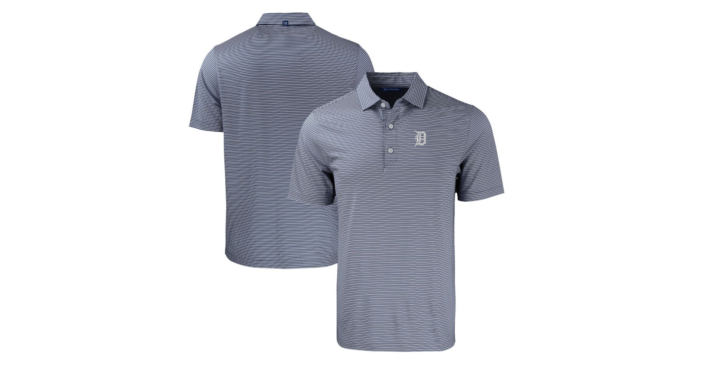 MLB Detroit Tigers Forge Eco Double Stripe Stretch Recycled Polo