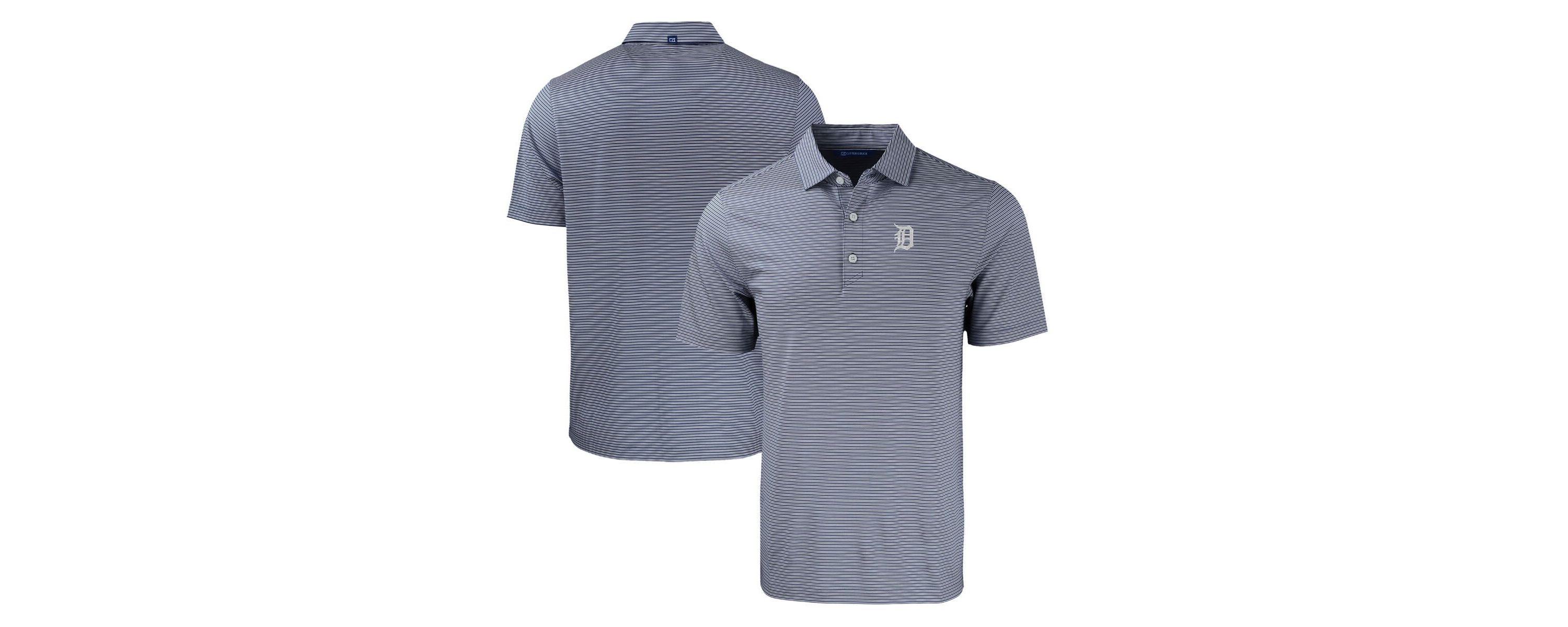 MLB Detroit Tigers Forge Eco Double Stripe Stretch Recycled Polo