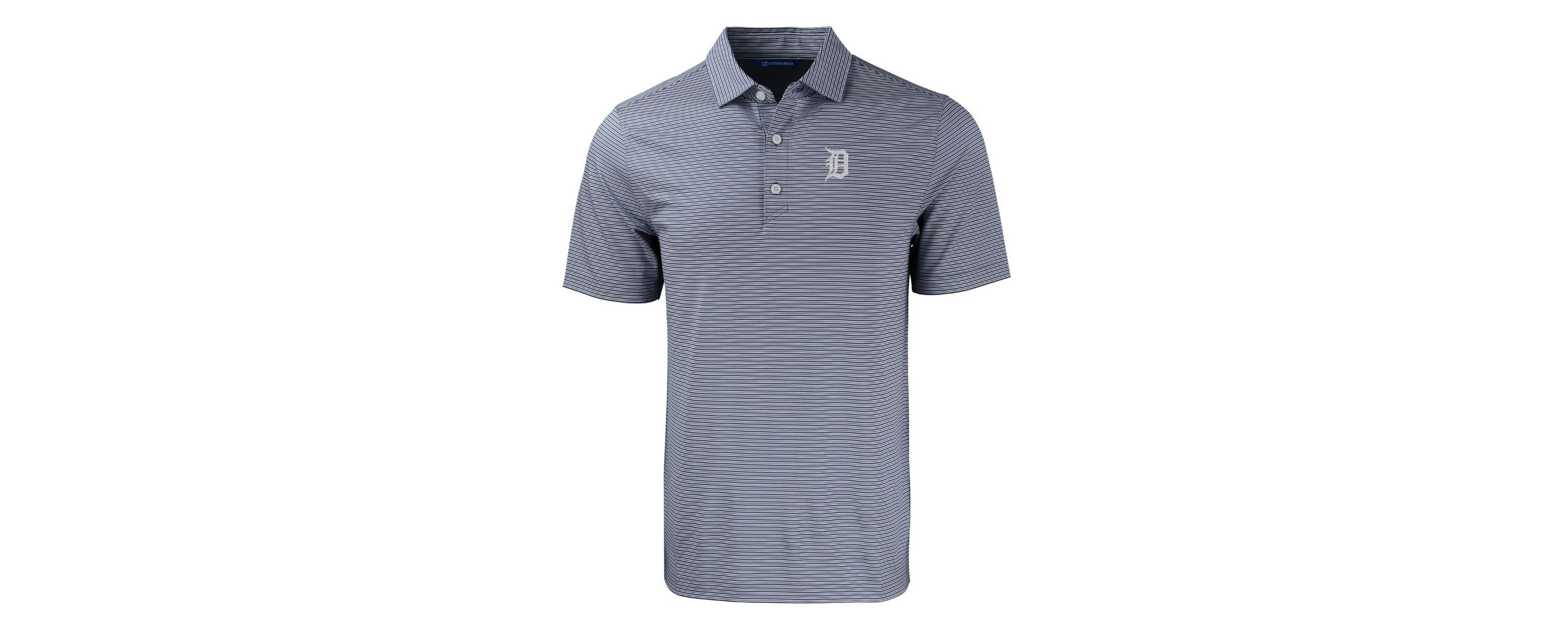 MLB Detroit Tigers Forge Eco Double Stripe Stretch Recycled Polo
