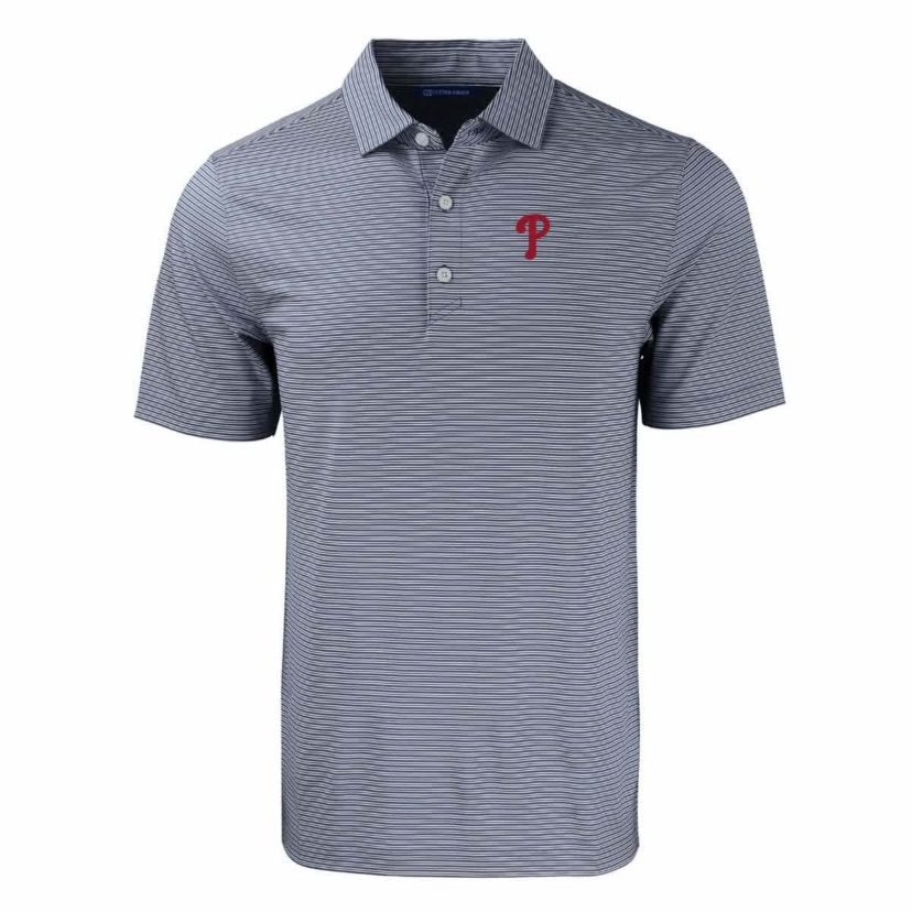 MLB Philadelphia Phillies Forge Eco Double Stripe Stretch Recycled Polo