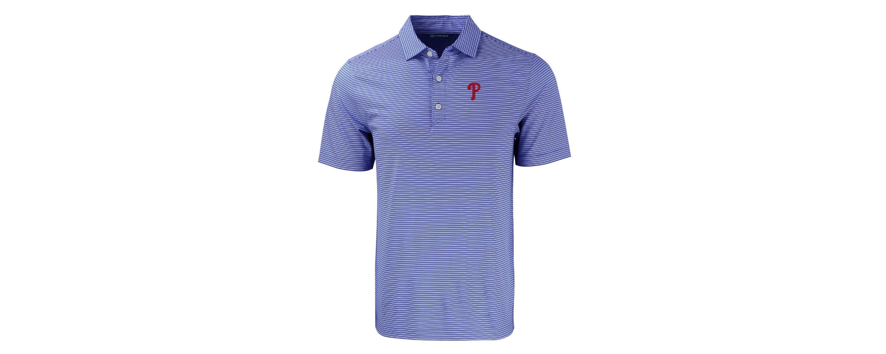 MLB Philadelphia Phillies Forge Eco Double Stripe Stretch Recycled Polo