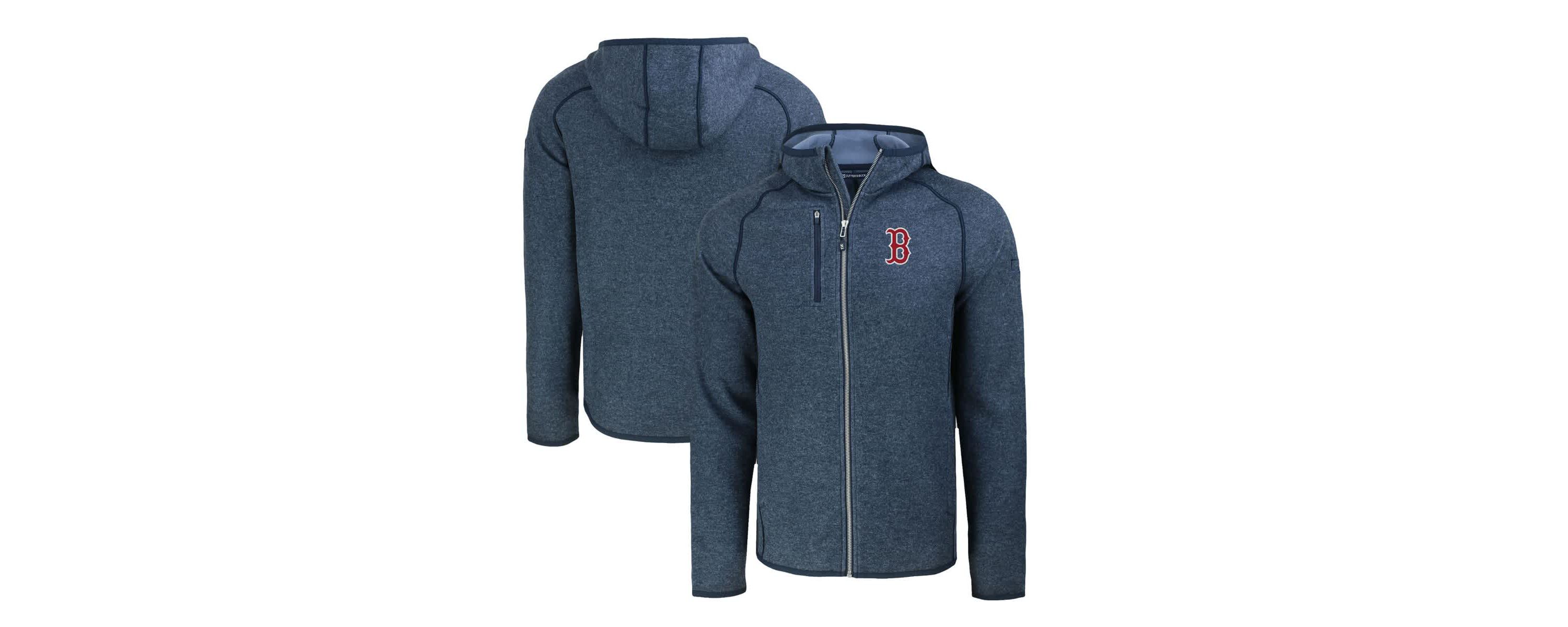 Boston Red Sox MLB Heather Boston Sox Mainsail Full-Zip Hooded Jacket