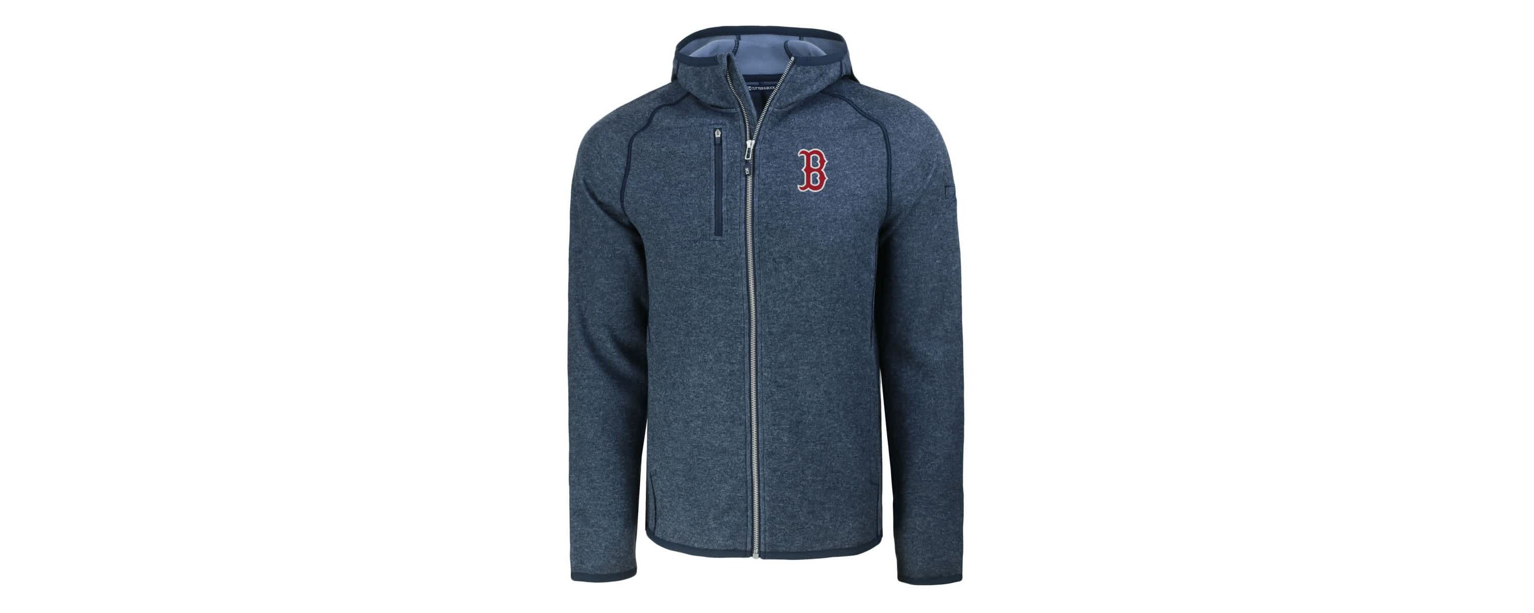 Boston Red Sox MLB Heather Boston Sox Mainsail Full-Zip Hooded Jacket