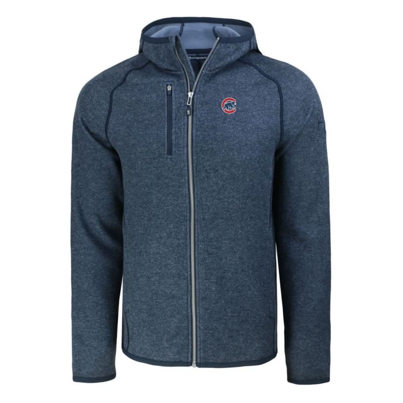 MLB Heather Chicago Cubs Mainsail Full-Zip Hooded Jacket