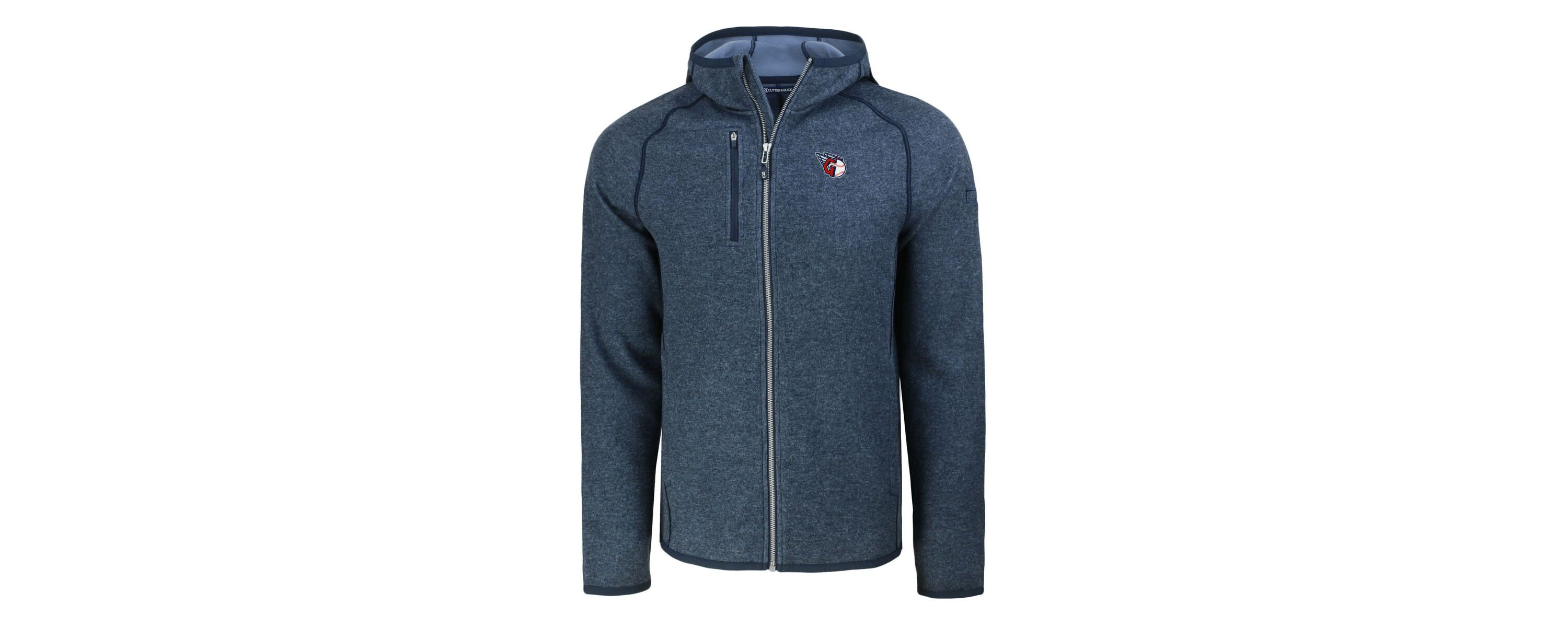 MLB Heather Cleveland Guardians Mainsail Full-Zip Hooded Jacket