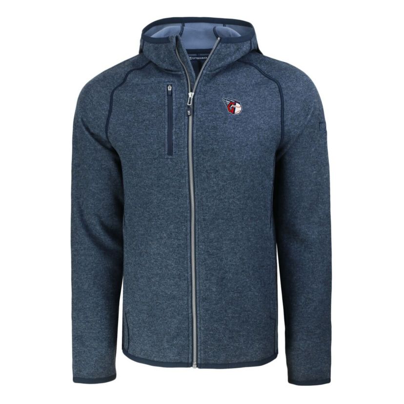 MLB Heather Cleveland Guardians Mainsail Full-Zip Hooded Jacket