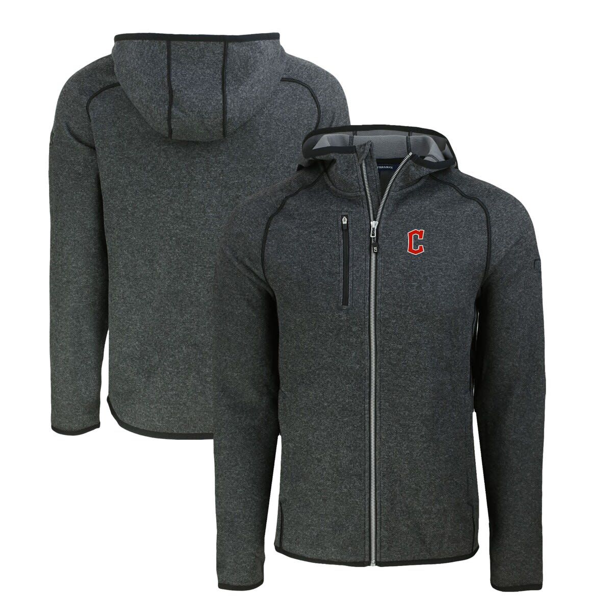MLB Heather Cleveland Guardians Mainsail Full-Zip Hooded Jacket