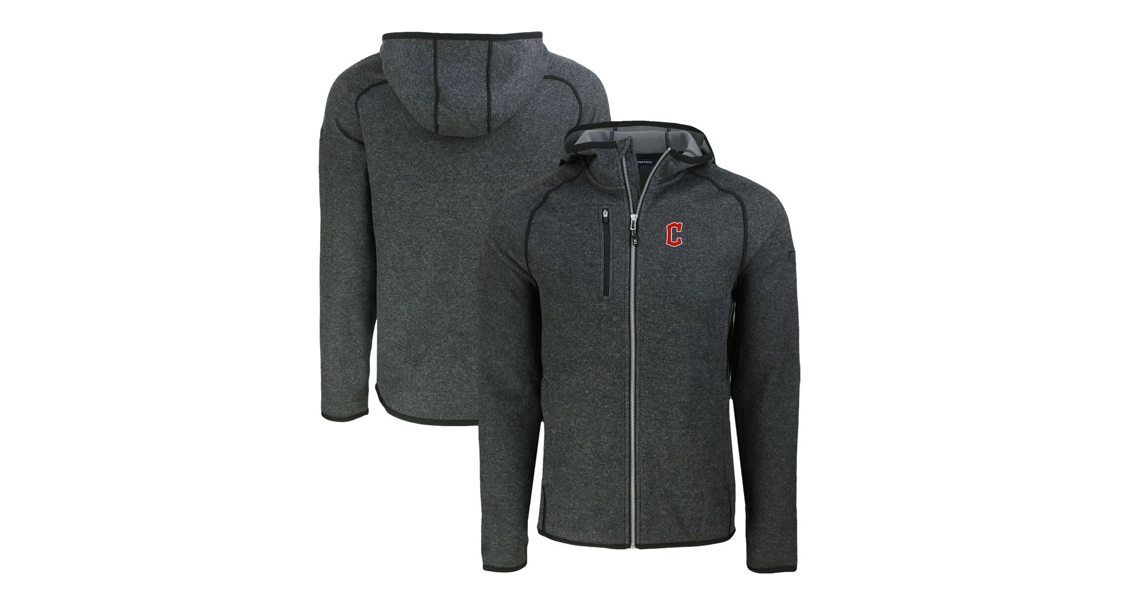 MLB Heather Cleveland Guardians Mainsail Full-Zip Hooded Jacket