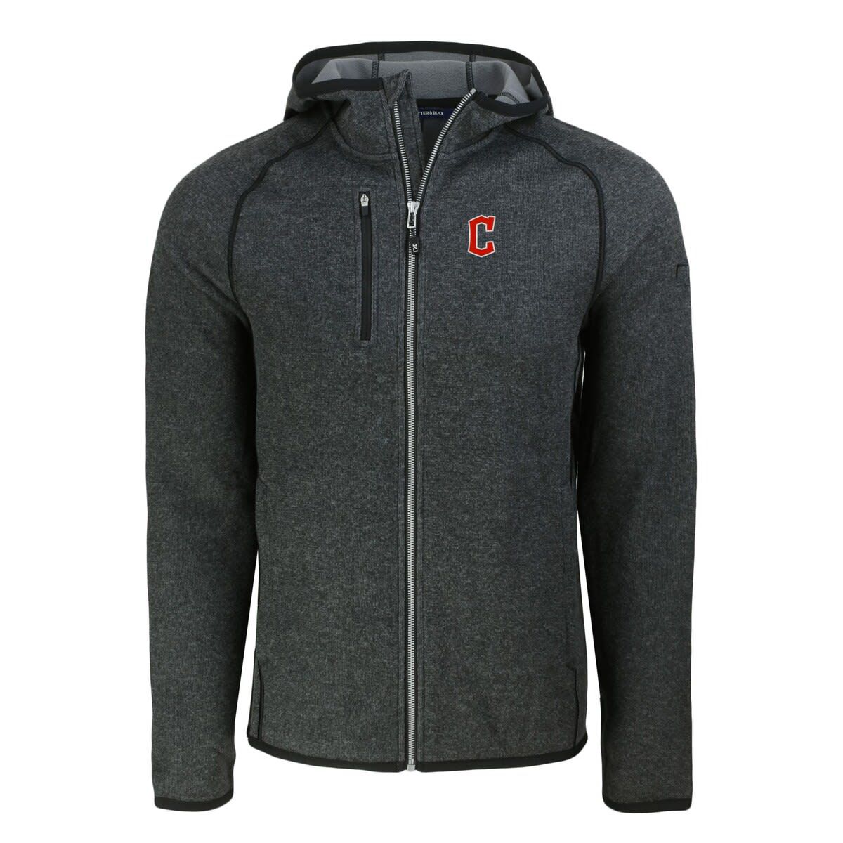 MLB Heather Cleveland Guardians Mainsail Full-Zip Hooded Jacket