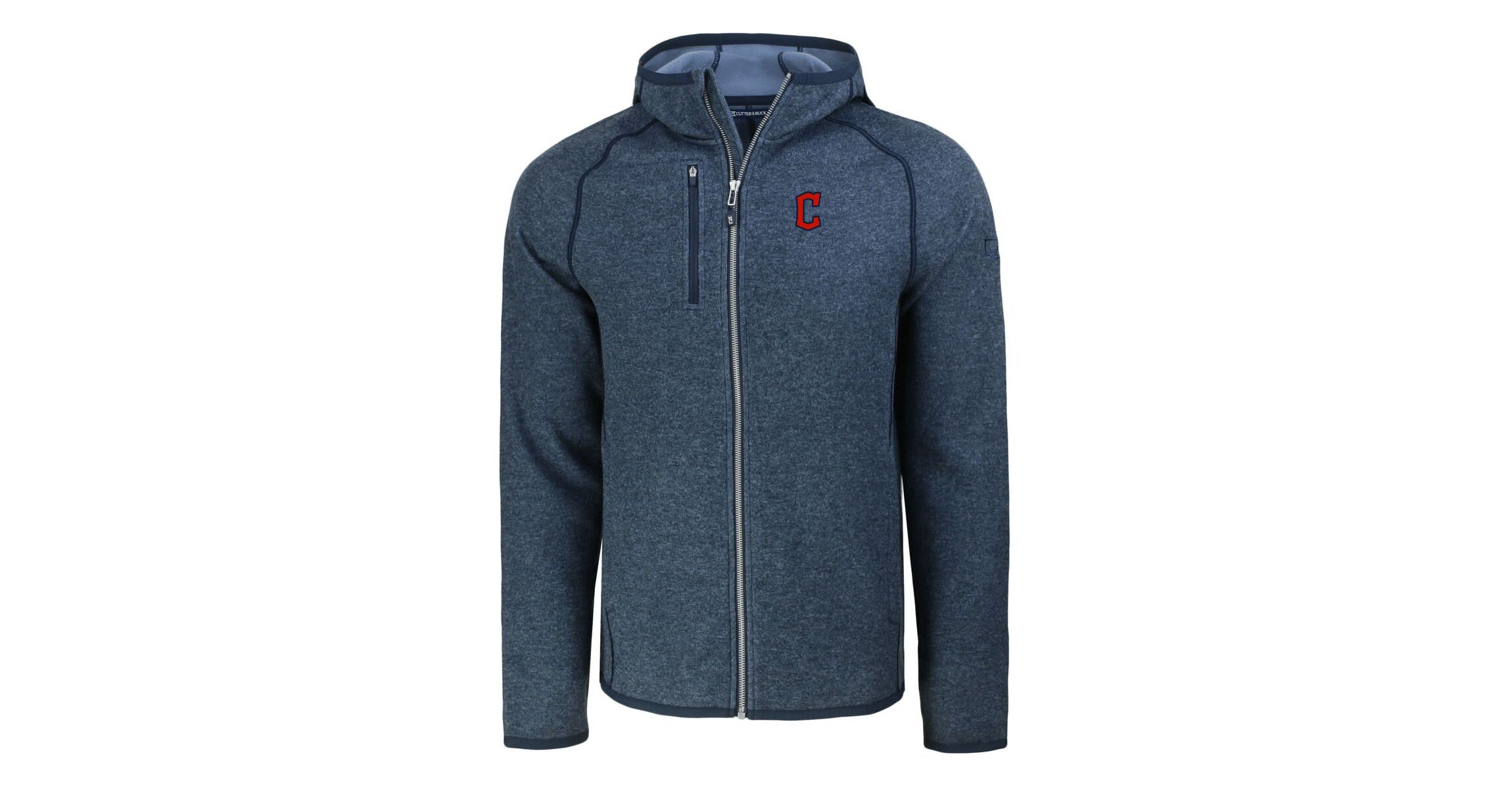 MLB Heather Cleveland Guardians Mainsail Full-Zip Hooded Jacket