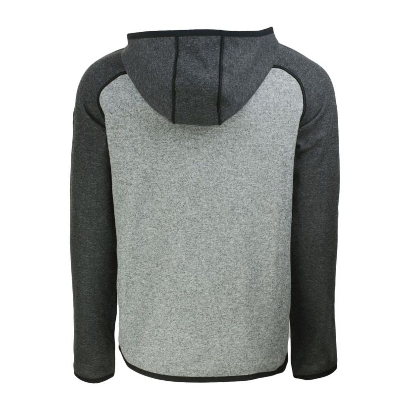 MLB Heather Charcoal/Heather Cleveland Guardians Mainsail Full-Zip Hooded Jacket