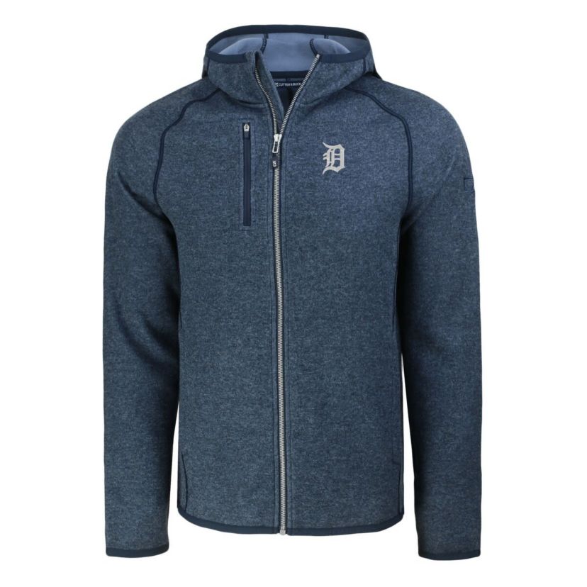 MLB Heather Detroit Tigers Mainsail Full-Zip Hooded Jacket