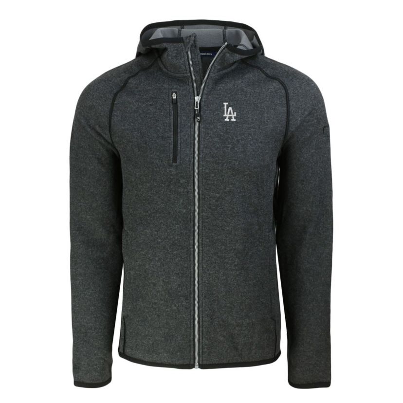 MLB Heather Los Angeles Dodgers Mainsail Full-Zip Hooded Jacket