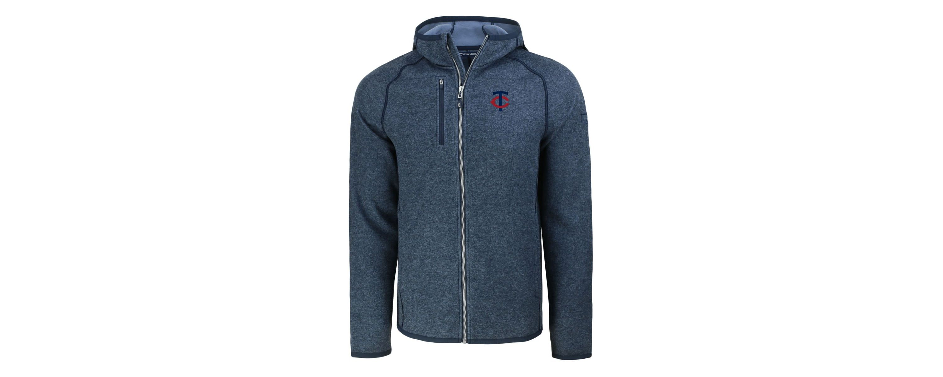 MLB Heather Minnesota Twins Mainsail Full-Zip Hooded Jacket