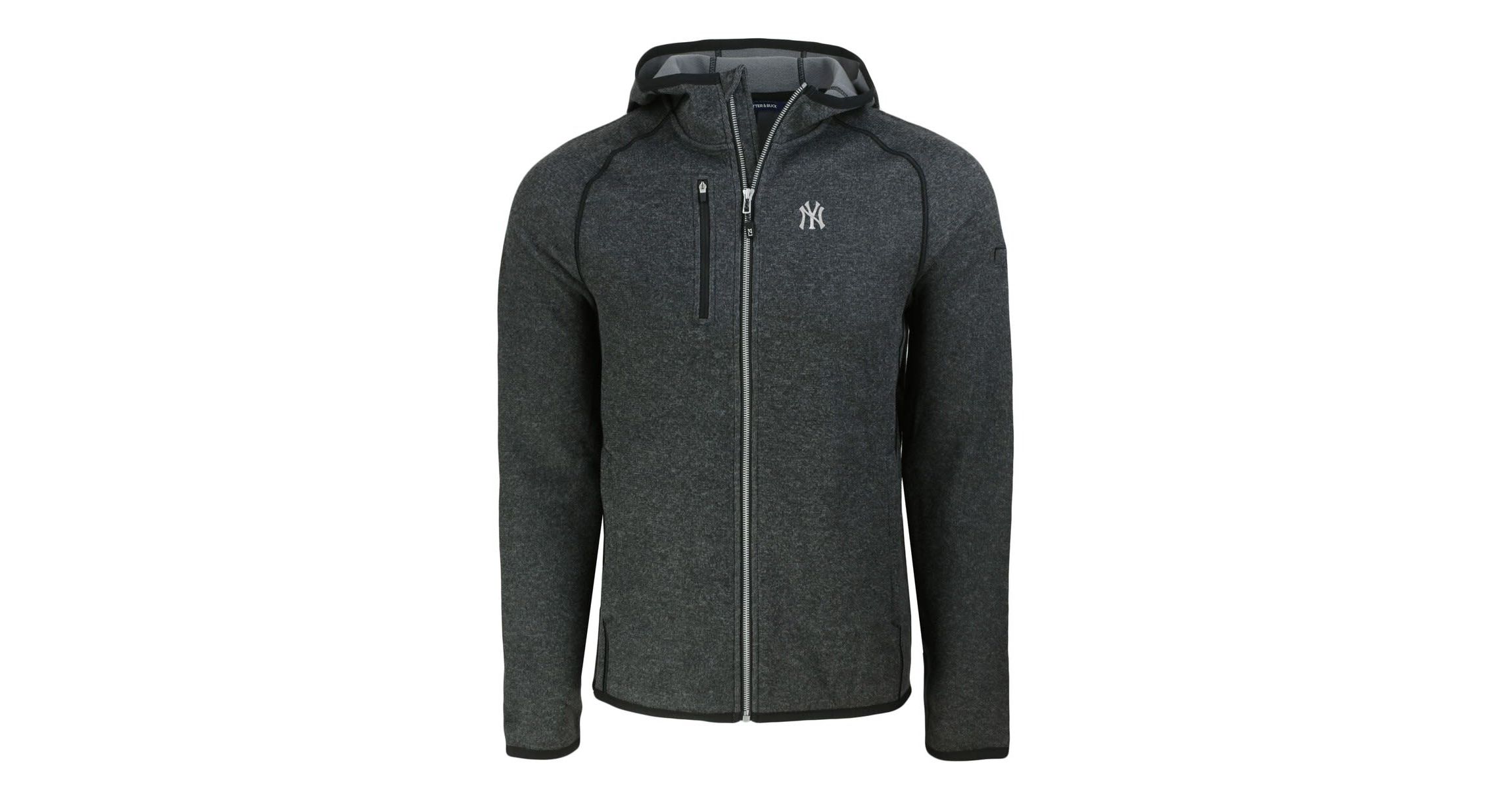MLB Heather New York Yankees Mainsail Full-Zip Hooded Jacket