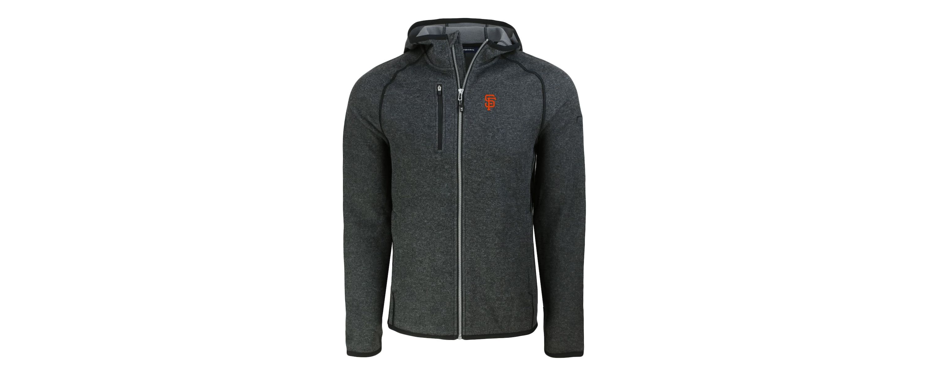 MLB Heather San Francisco Giants Mainsail Full-Zip Hooded Jacket