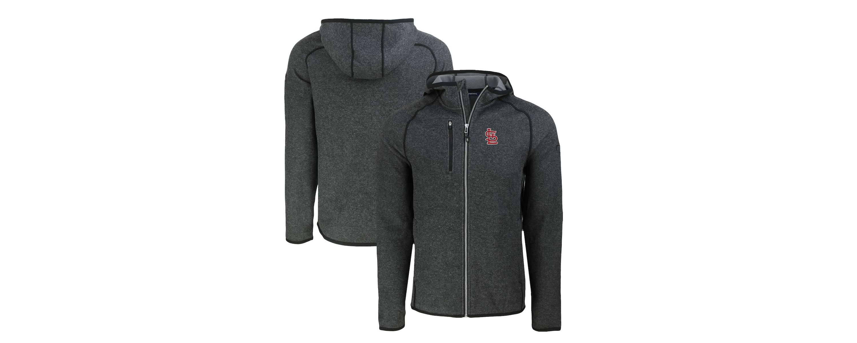 MLB Heather St. Louis Cardinals Mainsail Full-Zip Hooded Jacket