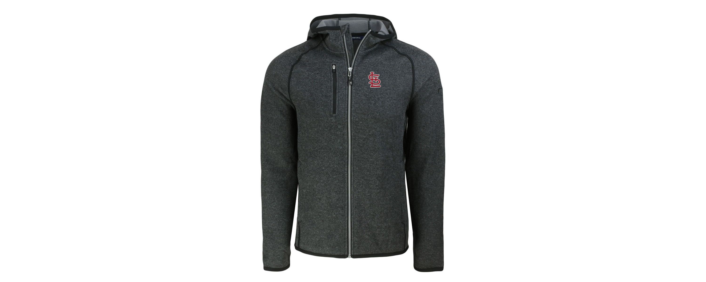 MLB Heather St. Louis Cardinals Mainsail Full-Zip Hooded Jacket