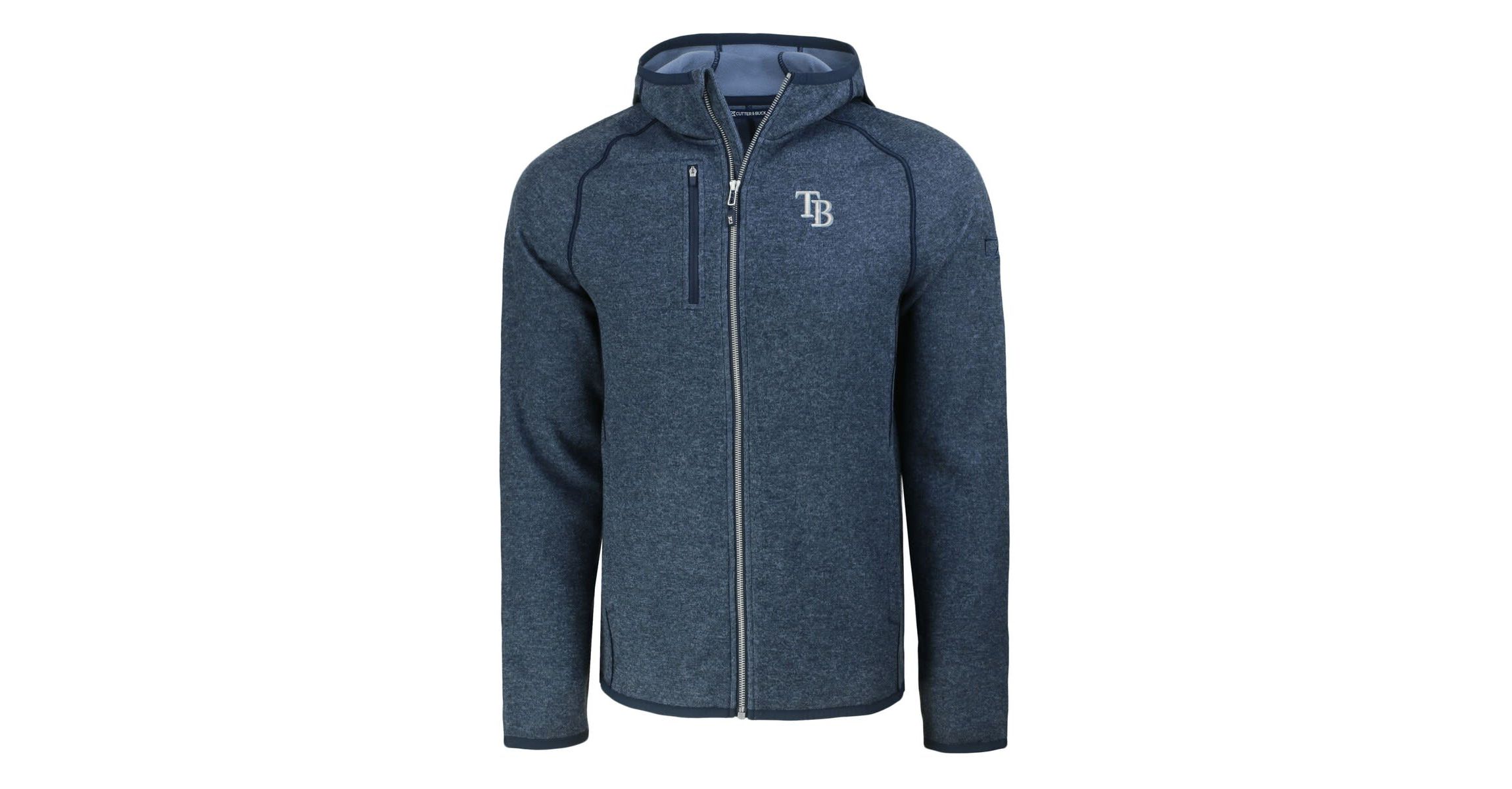 MLB Heather Tampa Bay Rays Mainsail Full-Zip Hooded Jacket