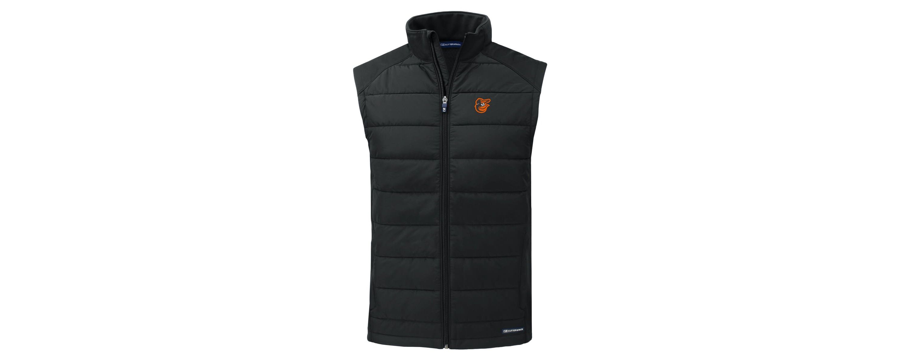MLB Baltimore Orioles Evoke Hybrid Eco Softshell Recycled Full-Zip Vest