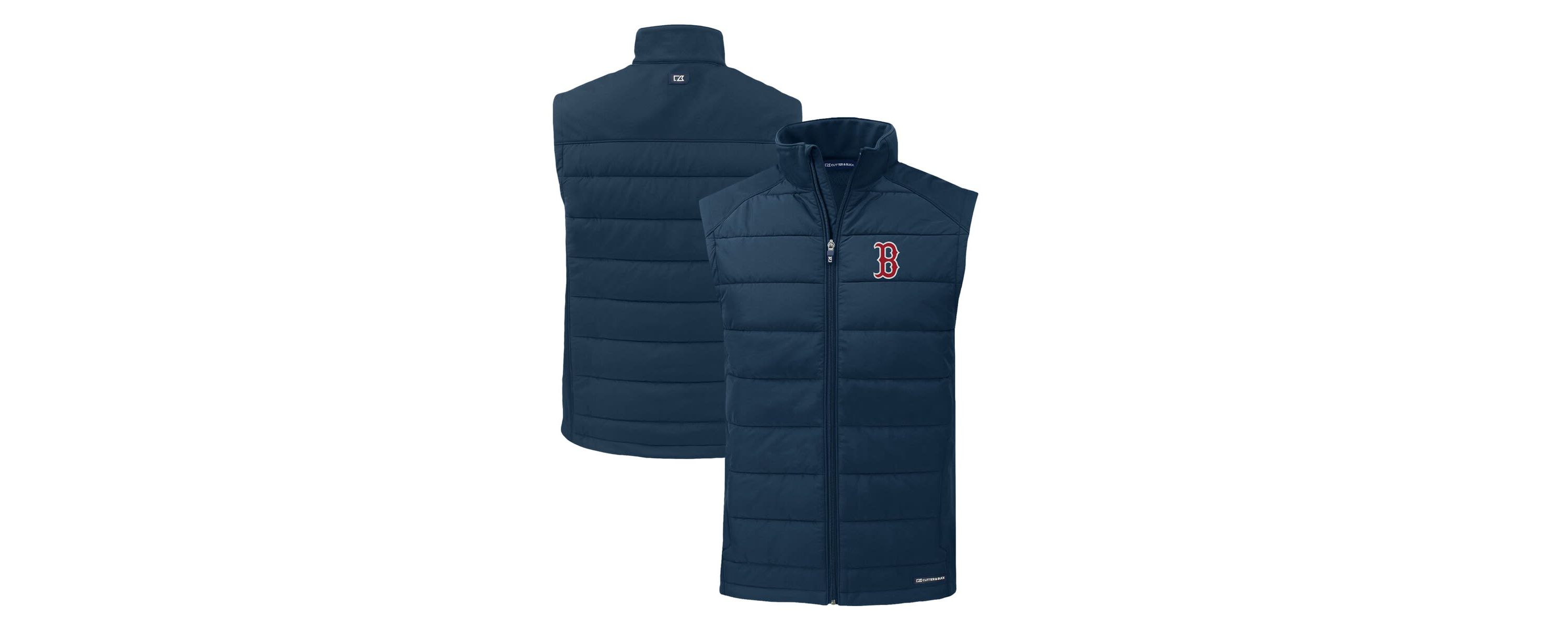 Boston Red Sox MLB Boston Sox Evoke Hybrid Eco Softshell Recycled Full-Zip Vest