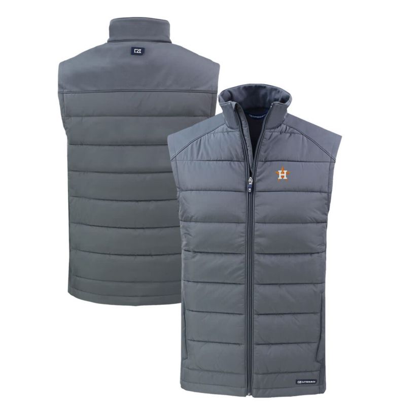 MLB Houston Astros Evoke Hybrid Eco Softshell Recycled Full-Zip Vest