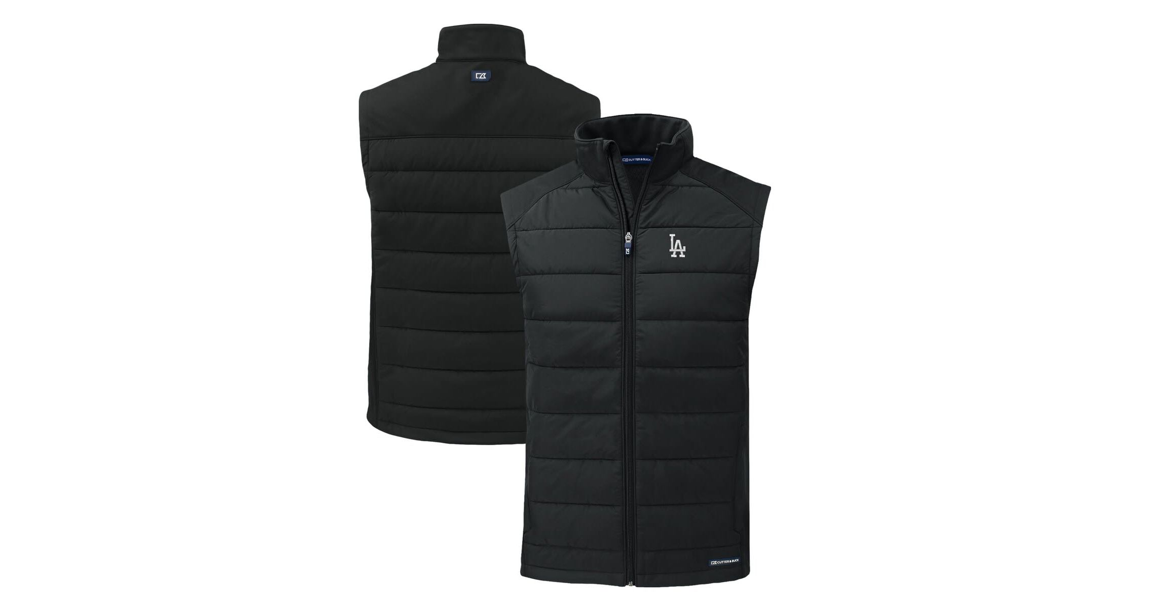 MLB Los Angeles Dodgers Evoke Hybrid Eco Softshell Recycled Full-Zip Vest
