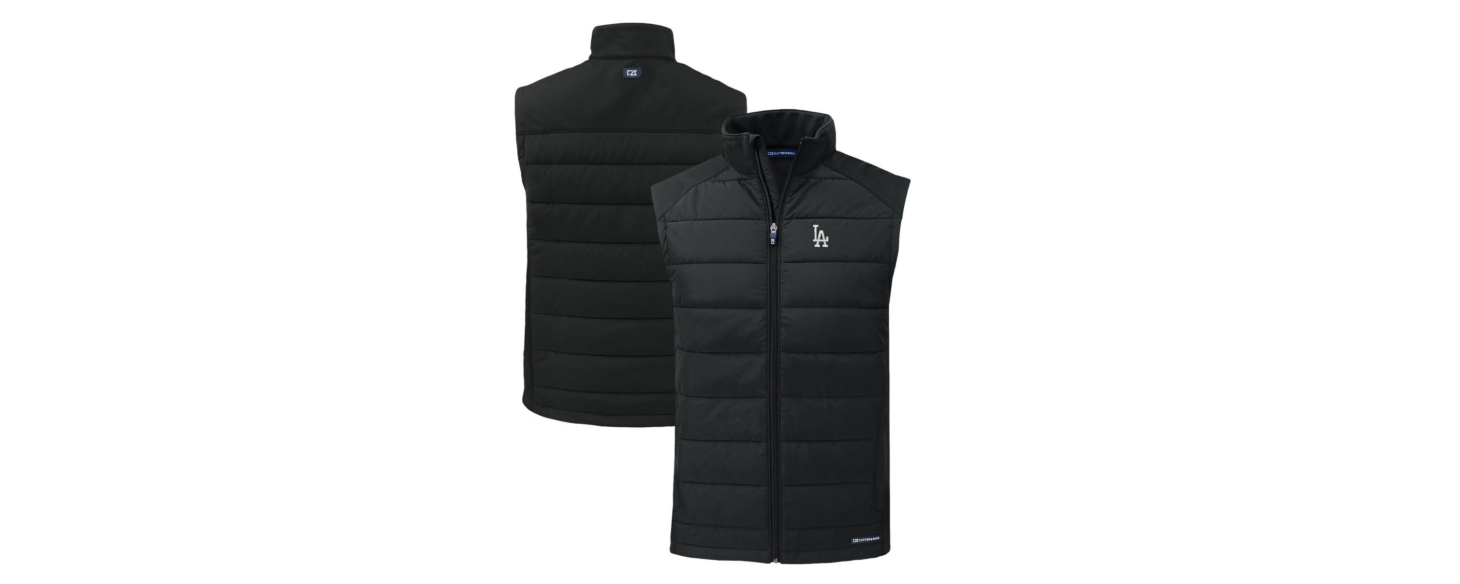 MLB Los Angeles Dodgers Evoke Hybrid Eco Softshell Recycled Full-Zip Vest